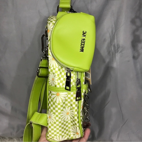 NWT Madden NYC Daisy Floral Zip Chain Mini Backpack with Matching Wallet Pouch - Picture 6 of 12